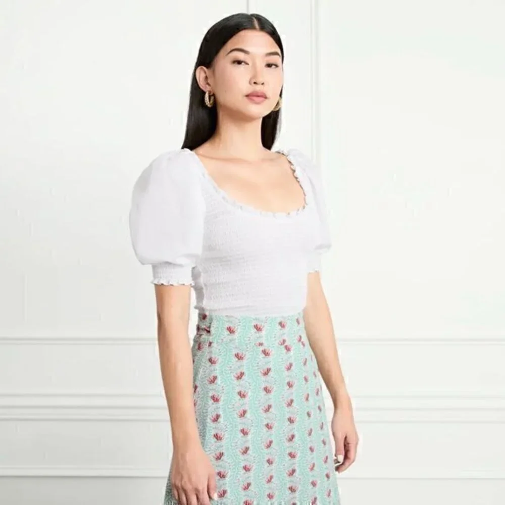 Hill House The Aiko Nap Top in White Size XXL NWT